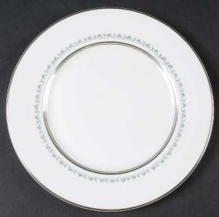 Royal Doulton Tiara Luncheon Plate, Fine China Dinnerware   Bone, Blue/Gray Vine