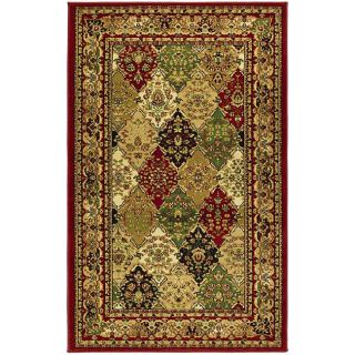 Lyndhurst Collection Multicolor/ Red Rug (33 X 53)
