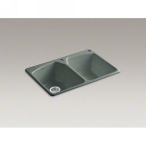 Kohler K 6491 2R FT Tanager Tanager Self Rimming Kitchen Sink With 2 Hole Faucet