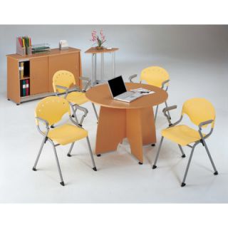 OFM Conference Table with Sliding Door Credenza and Optional Arm Chairs 55129