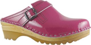 Womens Troentorp Bastad Clogs Raphael   Pink Patent Mid Heel Shoes