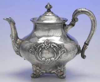 Reed & Barton Regent Shield (Silverplate Hollowware) Teapot   Silverplate,Hand C