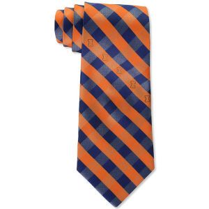 Illinois Fighting Illini Eagles Wings Polyester Checked Tie