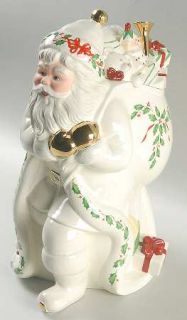 Lenox China Holiday (Dimension) Figurine Cookie Jar & Lid, Fine China Dinnerware