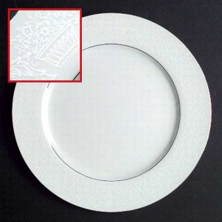 Fine China of Japan Elegant Lace Dinner Plate, Fine China Dinnerware   White On