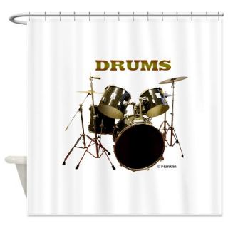  DRUMS Shower Curtain  Use code FREECART at Checkout