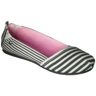 Womens Mad Love Lynnae Striped Loafer   Black 6