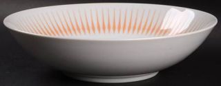 Mikasa Horizon 9 Round Vegetable Bowl, Fine China Dinnerware   Elite, Orange Li