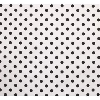 Cotton Tale Tula Polka Dot Crib Sheet (White with black dotDimensions: 52 inches high x 28 inches wide x 8 inches deepGender: GirlPattern: Polka dots Materials: 100 percent cottonCare instructions: Machine wash cold water, separate, gentle cycle, tumble d