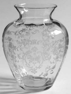 Fostoria Navarre Clear Bud Vase   Stem #6016, Etch #327, Clear