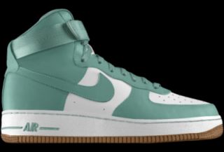 Nike Air Force 1 High iD Custom Kids Shoes (3.5y 6y)   Green