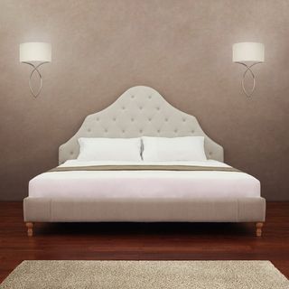 Alice Button tufted King size Bed