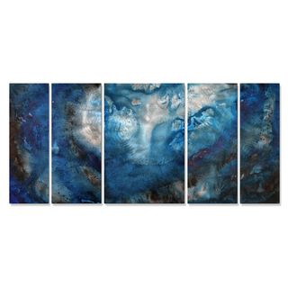 Megan Duncanson Moon Lake Metal Wall Art (Extra LargeSubject: AbstractImage dimensions: Outer dimensions: 23.5 inches high x 56 inches wide x 1 inches deep )