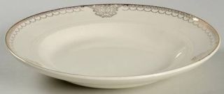 Salem Trianon Rim Soup Bowl, Fine China Dinnerware   Gold Dotted Swags,Gold Circ