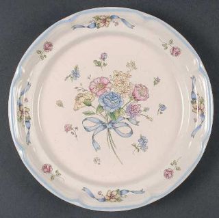 International Victoria Salad Plate, Fine China Dinnerware   Flowers And Blue Bow