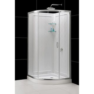 Dreamline Solo Sliding Shower Enclosure, Base And Shower Backwall Kit (WhiteDesigned to be installed over existing finished surface (not directly against stud)Includes two (2) panels and two (2) glass corner shelvesProduct Warranty:Shower enclosure: Limit