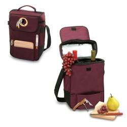 Picnic Time Washington Redskins Duet Tote (Burgundy Comes with wine and cheese service for two InsulatedAdjustable shoulder strapDimensions: 14 inches high x 10 inches wide x 6 inches deepIncludesOne (1) 6 x 6 inch cheese boardStainless steel cheese knife