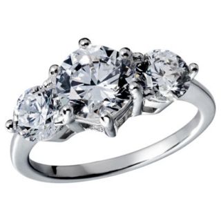 Cubic Zirconia Anniversary Ring   Silver