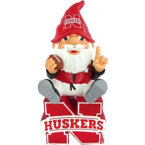 Nebraska Cornhuskers Forever Collectibles Gnome Sitting on Logo