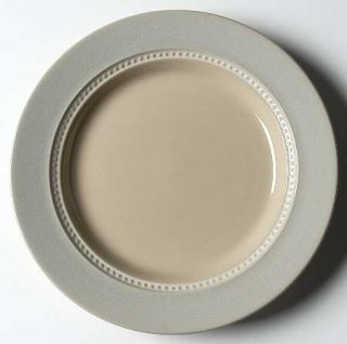 Mikasa Gray Cliff Salad Plate, Fine China Dinnerware   Stone Craft, Taupe  Cente