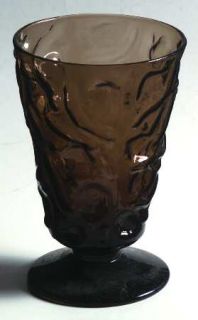 Bryce El Rancho Morocco Brown Water Goblet   Morocco Brown,      Textured Design