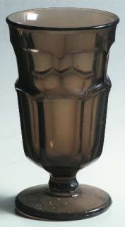 Westmoreland Ashburton Brown Iced Tea   Stem #1855, Brown, Thumbprint Design