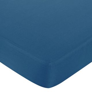 Sweet Jojo Designs Surf Solid Blue Fitted Crib Sheet (CottonCare instructions: Machine washableDimensions: 52 inches high x 28 inches wide x 8 inches deepThe digital images we display have the most accurate color possible. However, due to differences in c
