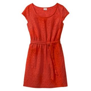 Merona Womens Lace Sheath Dress   Orange Zing   XXL