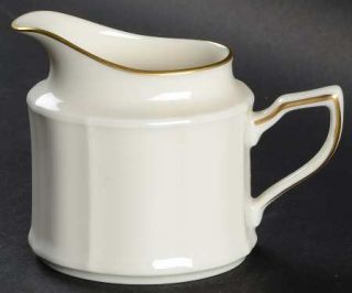 Noritake Imperial Gold Creamer, Fine China Dinnerware   All Ivory, Rim, Scallope