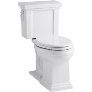 Kohler K 3950 0 Tresham Comfort Height two piece elongated 1.28 gpf toilet