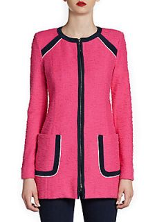 Gallerist Tweed Coat   Pink