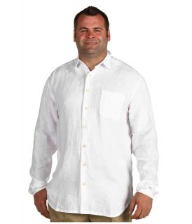 Tommy Bahama Big & Tall Big Tall Beachy Breezer L/S Shirt Mens Long Sleeve Button Up (White)