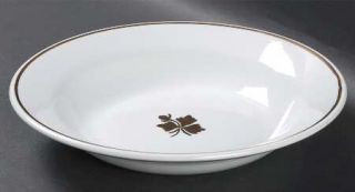 Alfred Meakin Tea Leaf Rim Soup Bowl, Fine China Dinnerware   Copper Tea Leaf Ce