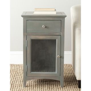 Ziva Ash Grey End Table (Ash greyMaterials: Elm woodDimensions: 30.1 inches high x 17.9 inches wide x 15 inches deepThis product will ship to you in 1 box.Furniture arrives fully assembled )