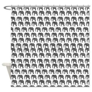 CafePress Damask Elephant Pattern Shower Curtain Free Shipping! Use code FREECART at Checkout!