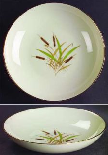 Lenox China Cattail (Coupe Shape) Coupe Soup Bowl, Fine China Dinnerware   Brown