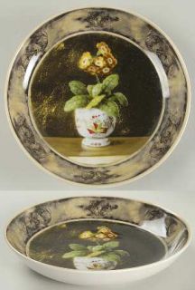 222 Fifth (PTS) Cachepot Coupe Soup Bowl, Fine China Dinnerware   Flowers In Pot