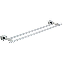 Belle Foret Chrome 24 inch Double Towel Bar