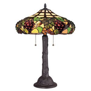 Quoizel TF1558TWT Tiffany Grapevine Tiffany Table Lamp