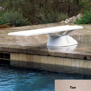 Interfab EDGE67 6 Edge Diving Board and Stainless Steel Hardware Kit Tan