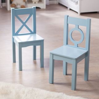 Lipper Childrens Blue Chairs   Set of 2   521 2BL