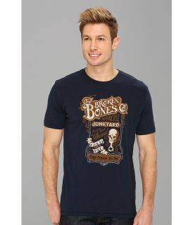 Lucky Brand Broken Bones Tee Mens T Shirt (Navy)