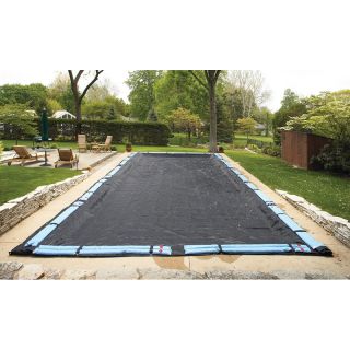 Dirt Defender Rectangular Rugged Mesh In Ground Winter Pool Cover Multicolor  