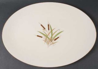 Lenox China Cattail (Coupe Shape) 16 Oval Serving Platter, Fine China Dinnerwar