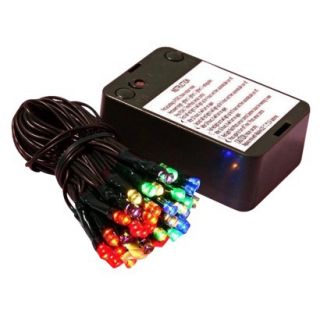 35ct Multi LED Battery Operated Timer String Lights