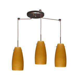 Besa Lighting BEL 3JC 1512OK BR Tao 10 Pendant