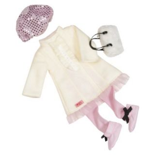 Our Generation 18 Deluxe Doll Outfit   Ruffle Peacoat