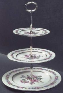 Castleton (USA) Manor 3 Tiered Serving Tray (DP, SP, BB), Fine China Dinnerware
