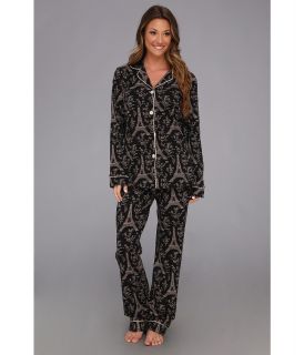 BedHead Cotton Stretch Classic PJ Womens Pajama Sets (Black)