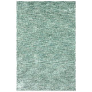 Nuloom Handmade Solid Blue / Grey Rug (76 X 96) (BluePattern: SolidTip: We recommend the use of a non skid pad to keep the rug in place on smooth surfaces.All rug sizes are approximate. Due to the difference of monitor colors, some rug colors may vary sli